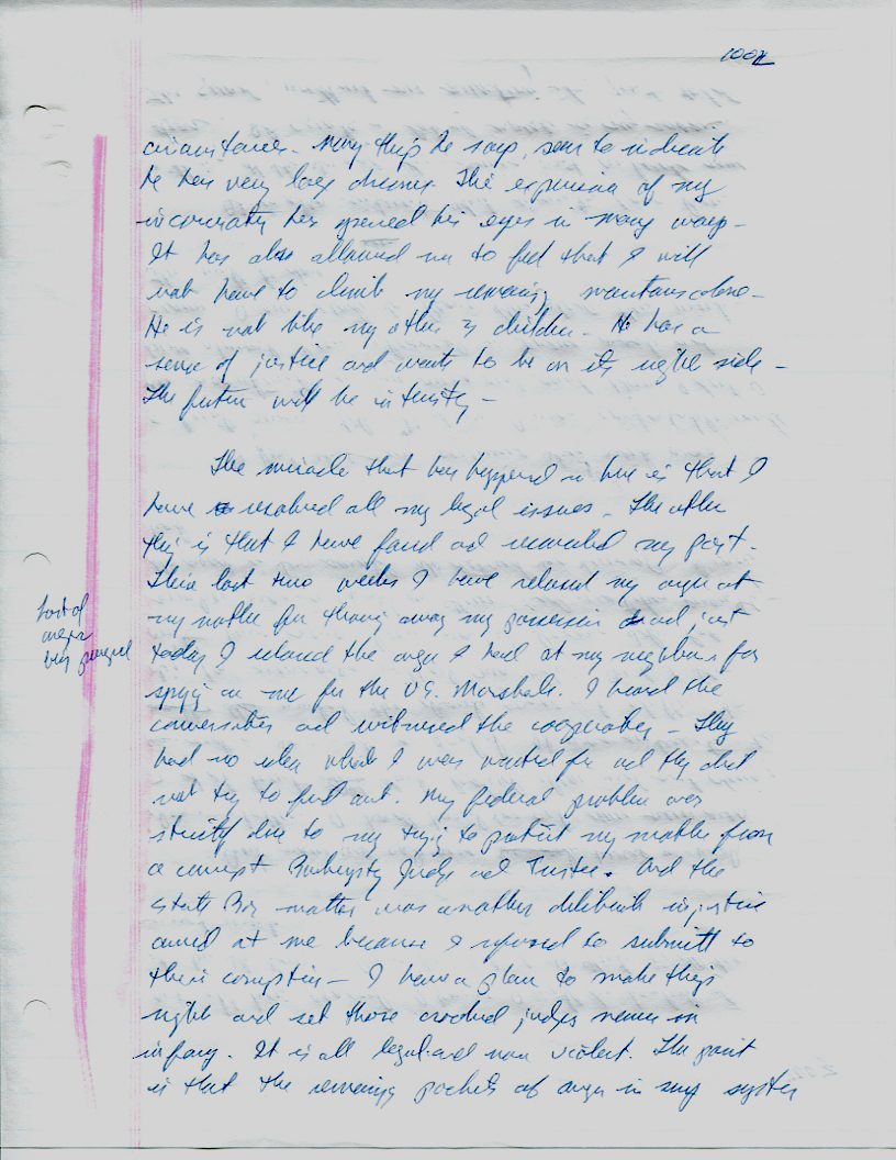 Dr John WorldPeace 2008 Prison Journal